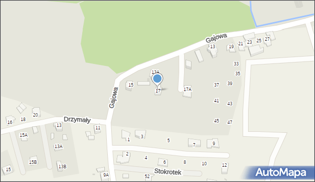 Łaziska Górne, Gostyńska, 17, mapa Łaziska Górne