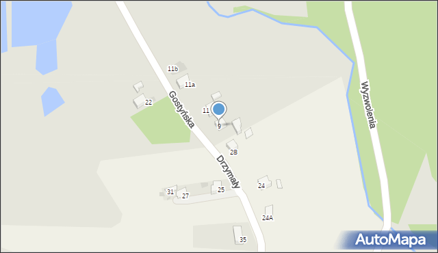 Łaziska Górne, Gostyńska, 9, mapa Łaziska Górne