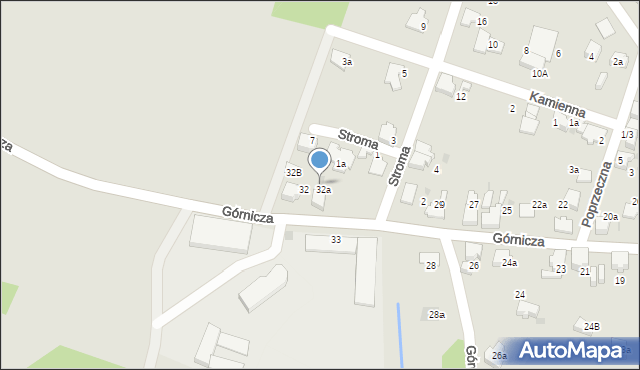 Łaziska Górne, Górnicza, 32c, mapa Łaziska Górne