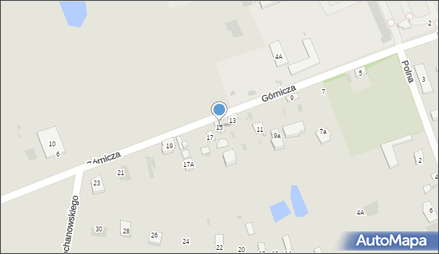 Łęczyca, Górnicza, 15, mapa Łęczyca