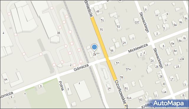 Łęczyca, Górnicza, 2a, mapa Łęczyca