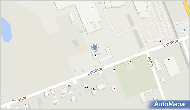 Łęczyca, Górnicza, 4A, mapa Łęczyca