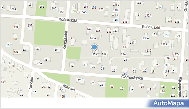 Legionowo, Górnośląska, 30a, mapa Legionowo