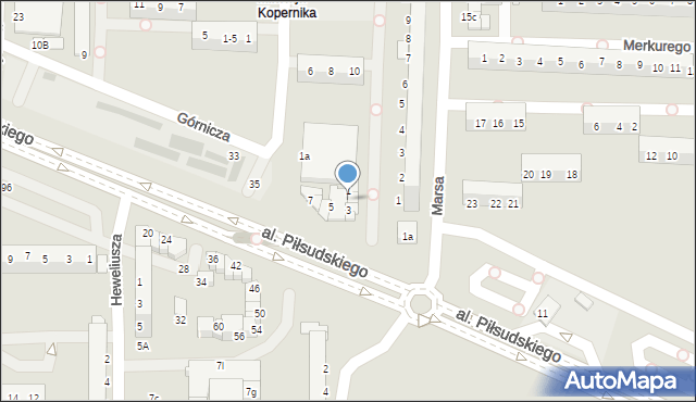 Legnica, Górnicza, 2, mapa Legnicy