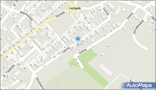Leżajsk, Górna, 19, mapa Leżajsk