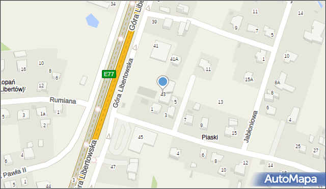 Libertów, Góra Libertowska, 43, mapa Libertów