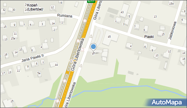 Libertów, Góra Libertowska, 47, mapa Libertów