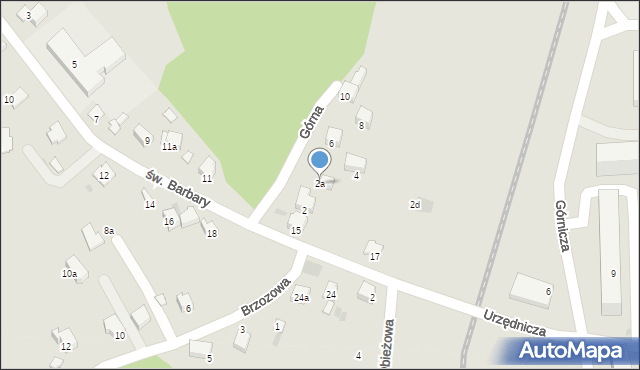 Libiąż, Górna, 2a, mapa Libiąż