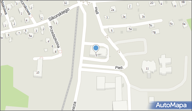 Libiąż, Górnicza, 1, mapa Libiąż