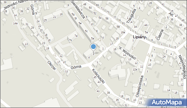 Lipiany, Górna, 2, mapa Lipiany