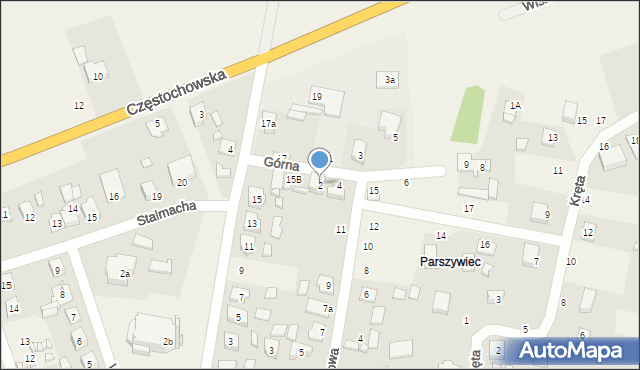 Lisów, Górna, 2, mapa Lisów