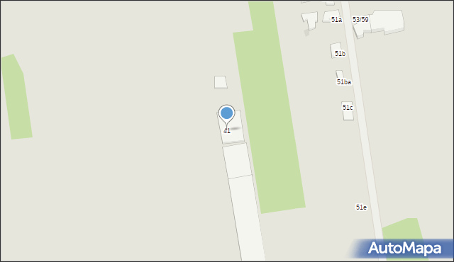 Łódź, Gościniec, 41, mapa Łodzi