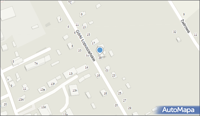 Łopuszno, Górki Łopuszańskie, 19, mapa Łopuszno