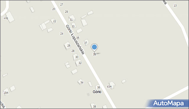 Łopuszno, Górki Łopuszańskie, 39, mapa Łopuszno
