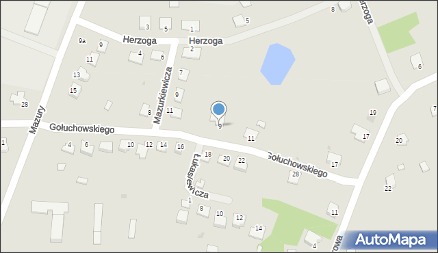 Lubaczów, Gołuchowskiego Agenora, 9, mapa Lubaczów