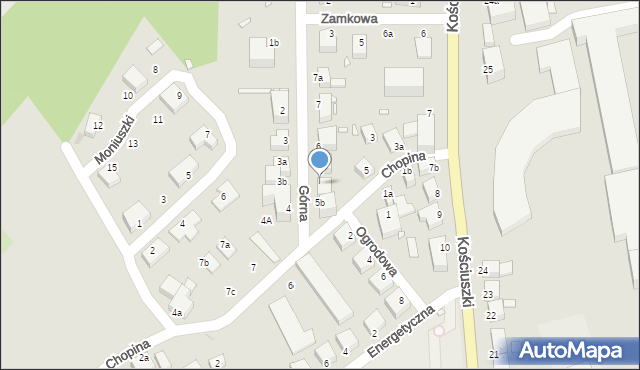 Lubań, Górna, 5a, mapa Lubań