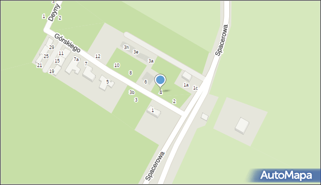Lubin, Górskiego Kazimierza, 4, mapa Lubin