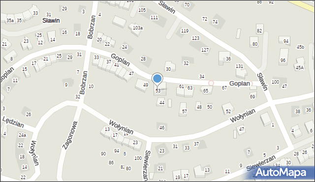 Lublin, Goplan, 53, mapa Lublina