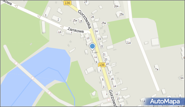 Lubniewice, Gorzowska, 11a, mapa Lubniewice