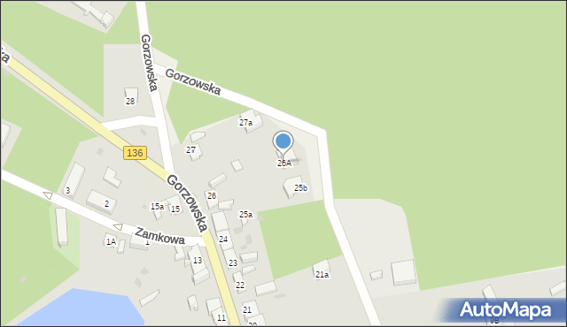 Lubniewice, Gorzowska, 26A, mapa Lubniewice