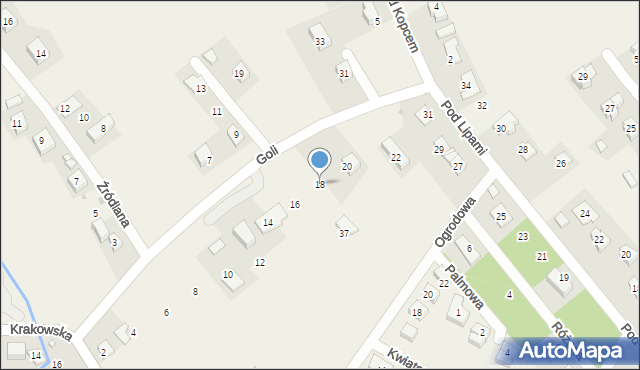 Łuczyce, Goli Ryszarda, 18, mapa Łuczyce