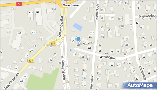 Łuków, Gołaszówiec, 30b, mapa Łuków