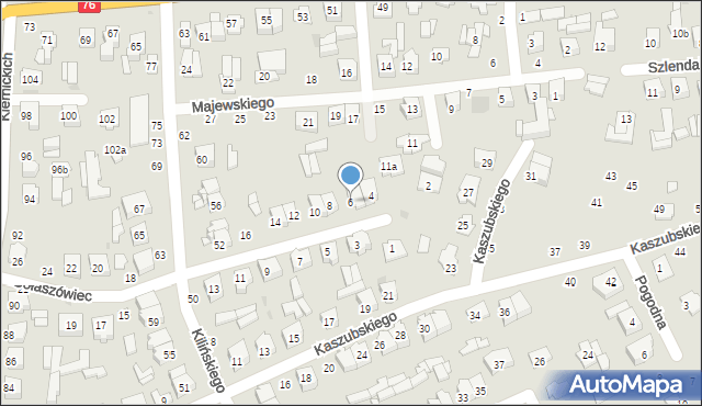 Łuków, Gołaszówiec, 6, mapa Łuków