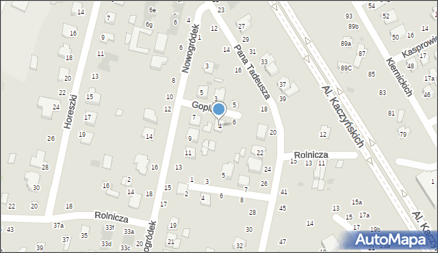 Łuków, Goplany, 4, mapa Łuków