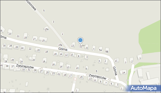 Lwówek Śląski, Górna, 11, mapa Lwówek Śląski