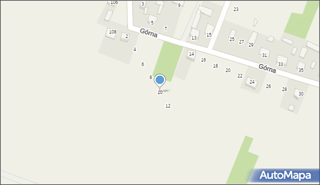 Mąchocice Kapitulne, Górna, 10, mapa Mąchocice Kapitulne