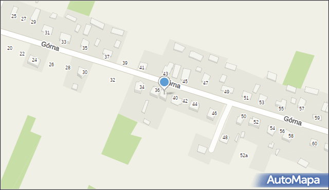 Mąchocice Kapitulne, Górna, 38, mapa Mąchocice Kapitulne