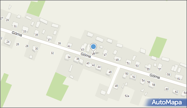 Mąchocice Kapitulne, Górna, 45, mapa Mąchocice Kapitulne