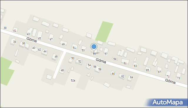 Mąchocice Kapitulne, Górna, 55, mapa Mąchocice Kapitulne