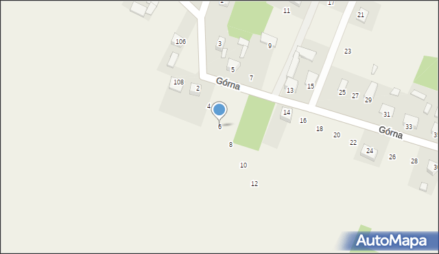Mąchocice Kapitulne, Górna, 6, mapa Mąchocice Kapitulne