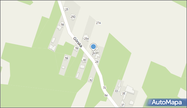 Maków, Górska, 27, mapa Maków