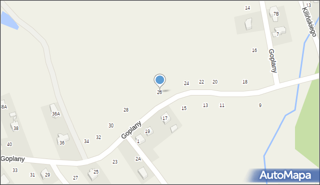 Marklowice, Goplany, 26, mapa Marklowice