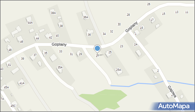Marklowice, Goplany, 27, mapa Marklowice