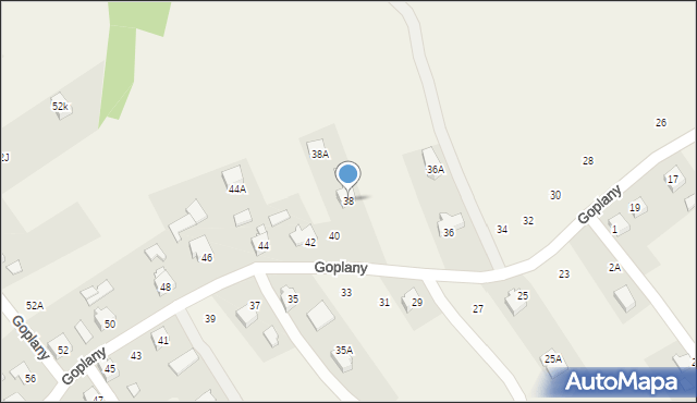 Marklowice, Goplany, 38, mapa Marklowice