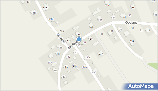 Marklowice, Goplany, 45, mapa Marklowice