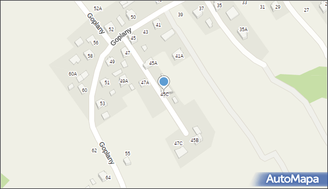 Marklowice, Goplany, 45C, mapa Marklowice