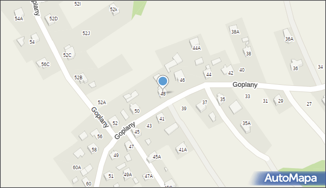Marklowice, Goplany, 48, mapa Marklowice
