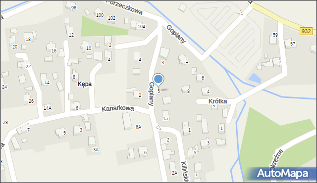 Marklowice, Goplany, 5, mapa Marklowice