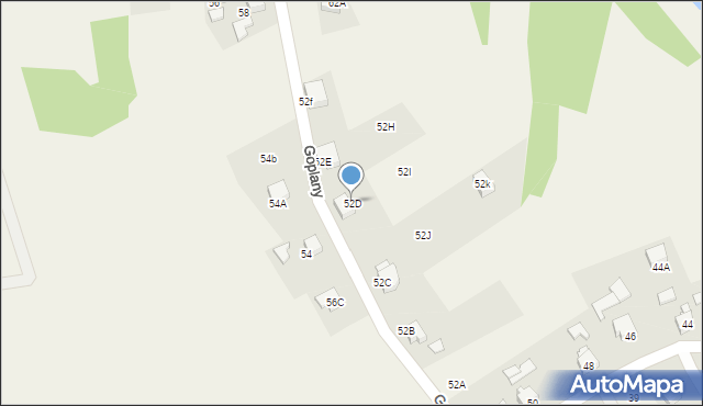 Marklowice, Goplany, 52D, mapa Marklowice