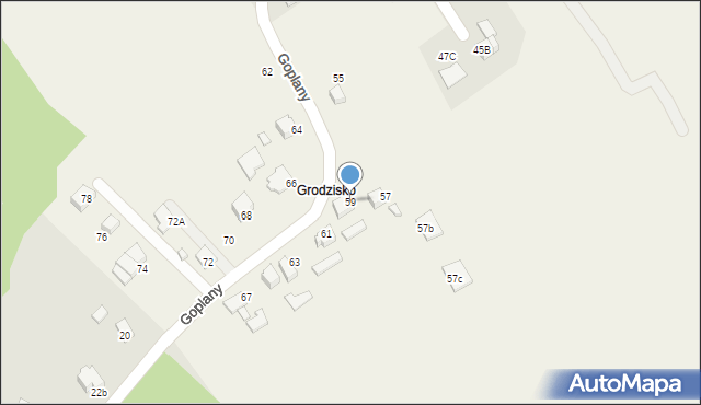 Marklowice, Goplany, 59, mapa Marklowice