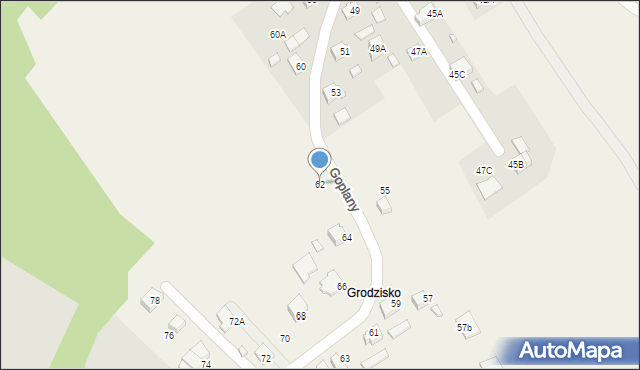 Marklowice, Goplany, 62, mapa Marklowice