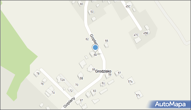 Marklowice, Goplany, 64, mapa Marklowice