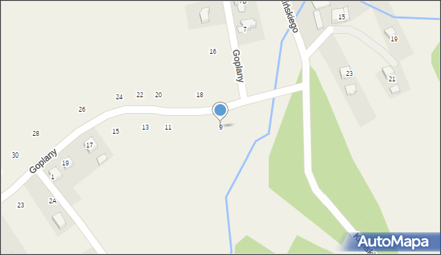 Marklowice, Goplany, 9, mapa Marklowice
