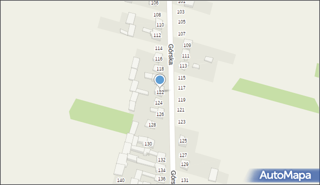 Markowice, Górska, 122, mapa Markowice