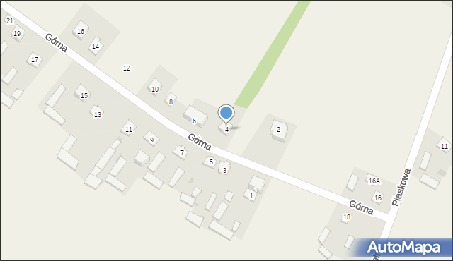 Miastków Kościelny, Górna, 4, mapa Miastków Kościelny