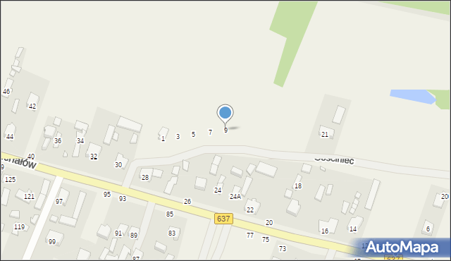 Michałów, Gościniec, 9, mapa Michałów